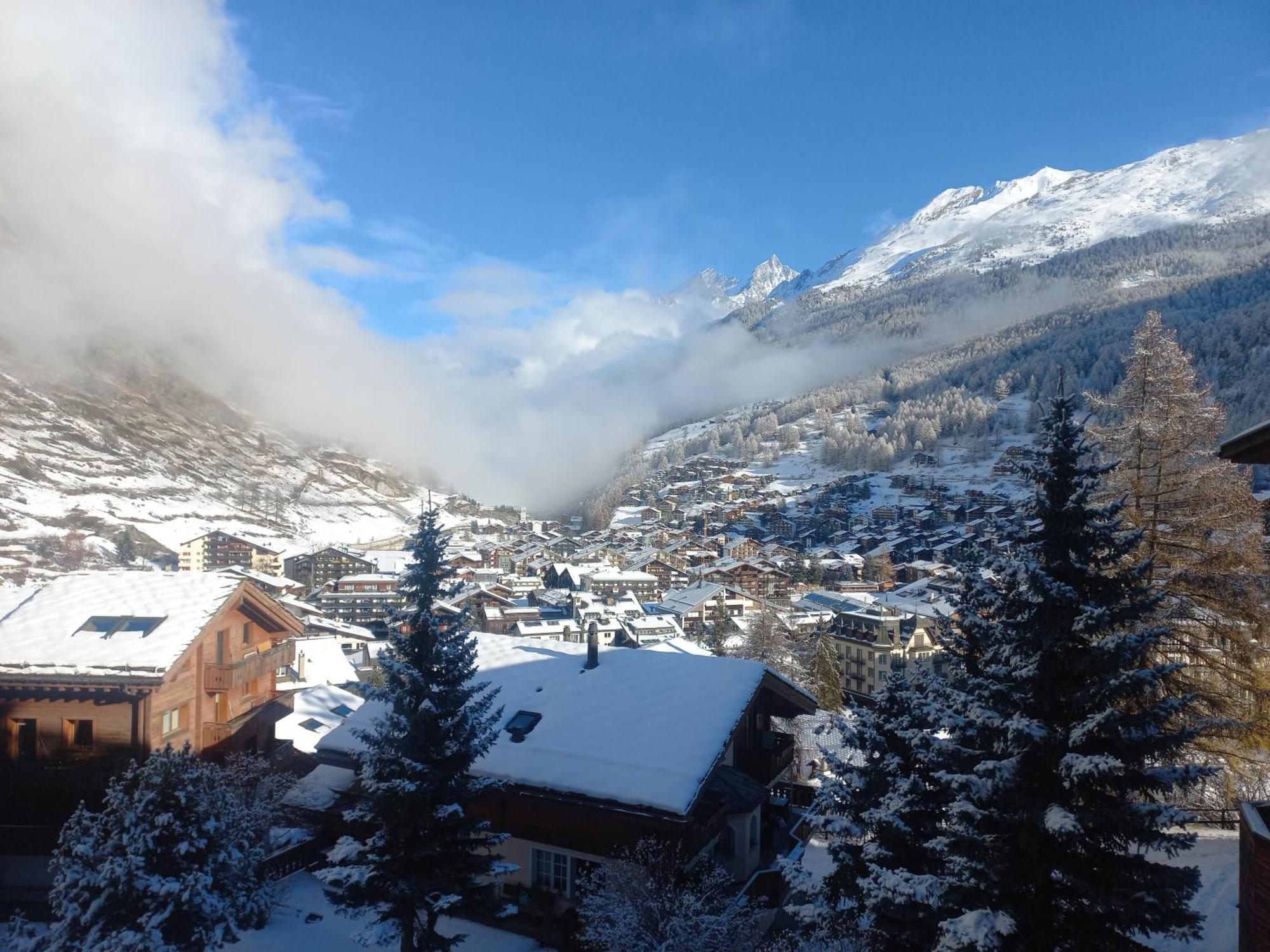 Studio Direkt Im Zentrum, Tolle Terrasse, Aussicht Zermatt Eksteriør bilde